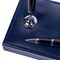 Dacasso Navy Blue Bonded Leather Double Pen Stand AG-5012 - alternate 4